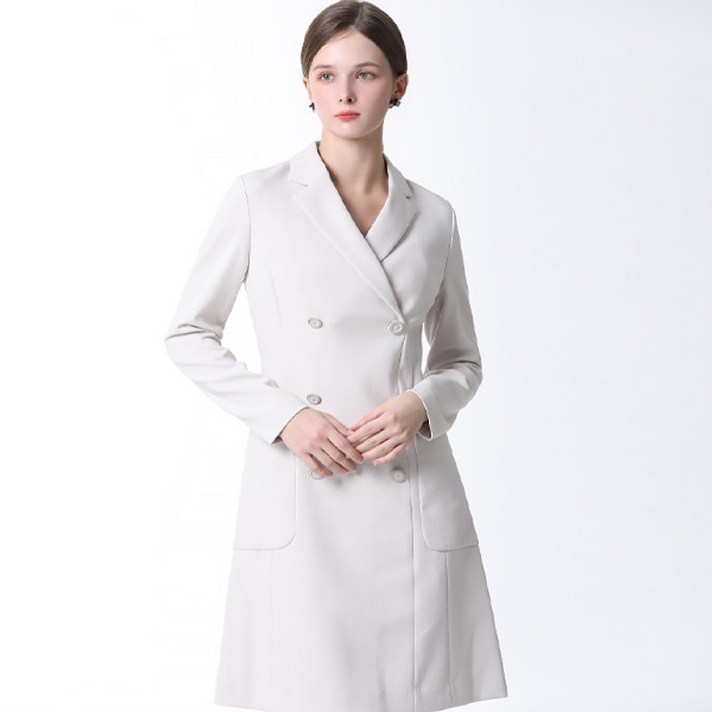 리스트 A라인 더블 브레스트 원피스  택가격  308000원