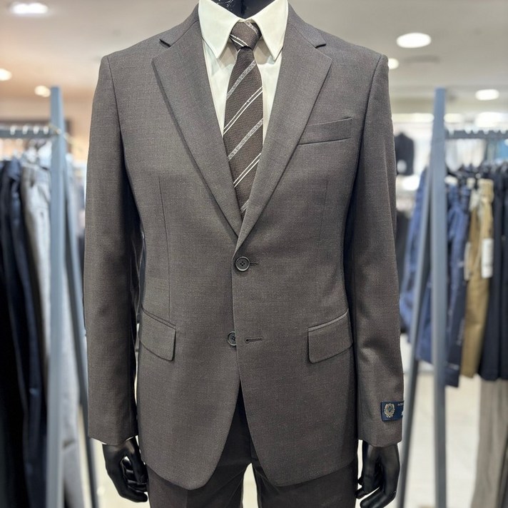 레노마 옴므 FW 브라운 울혼방 스판 정장 OCMSJ27Bp