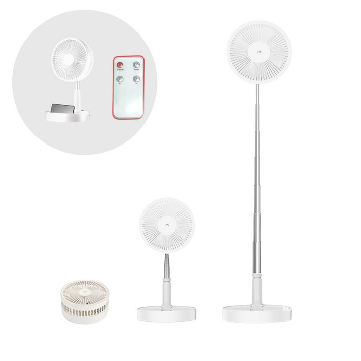 무선 폴딩바이브 브라인 폴딩 v7 무선 미니 선풍기 캠핑 사무실 탁상 길이조절가능