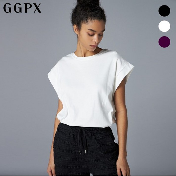 GGPX 라운드넥 숏 슬리브 티셔츠 GO5TS016F GGPX 라운드넥 숏 슬리브 티셔츠 GO5TS016F