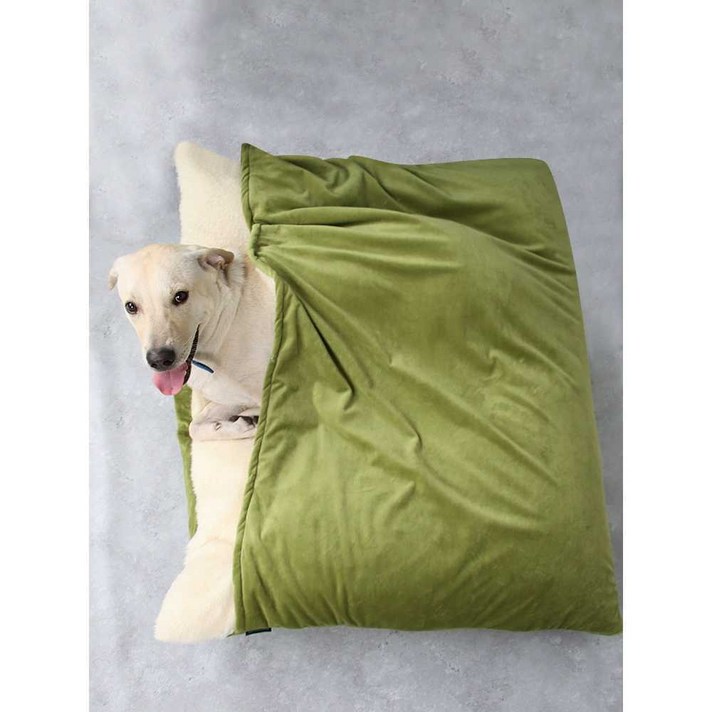강아지침낭 중형견 대형견 야외 보온 쿠션 캠핑 반려견 따뜻한 담요 분리세탁 가능