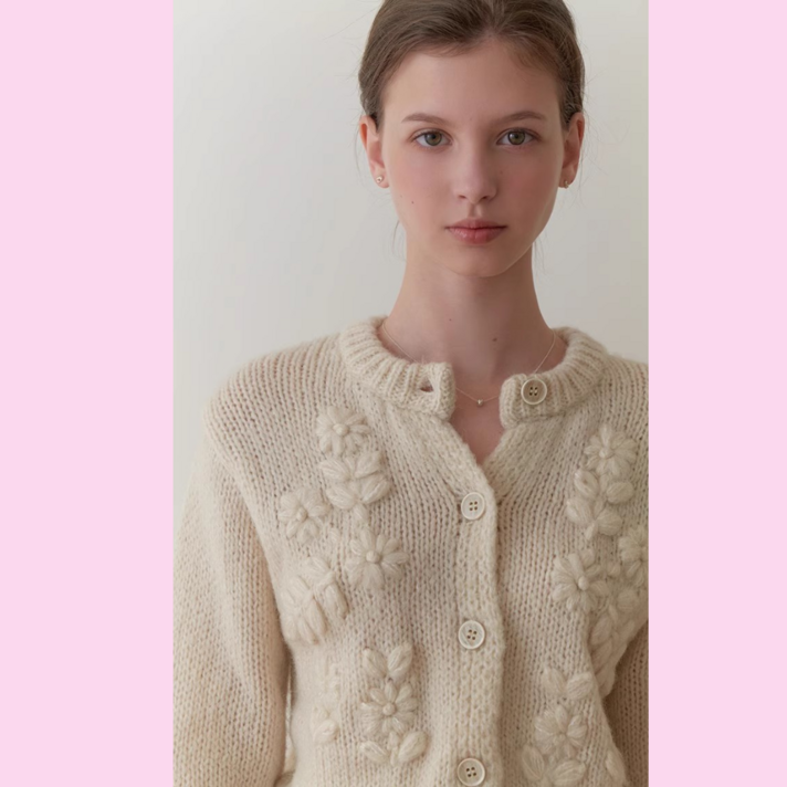 송혜교 가디건 여성 니트 간절기 긴팔