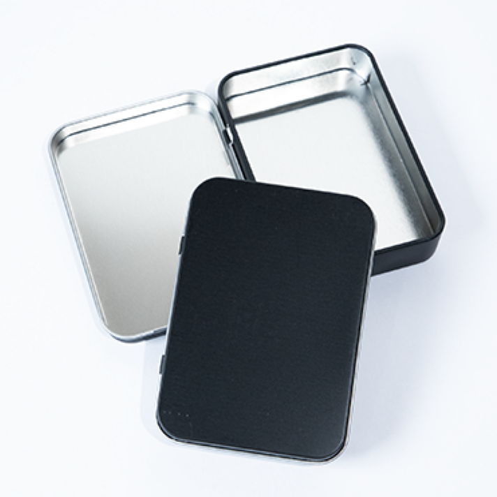 무지 블랙 틴케이스 10x7x2cm, 8개, 블랙 무지 블랙 틴케이스 10x7x2cm, 8개, 블랙
