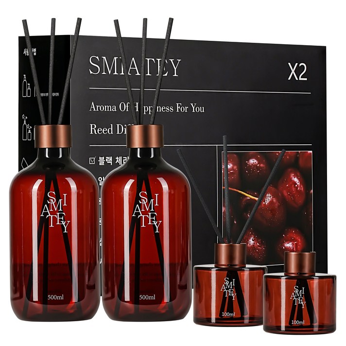스미어티 디퓨저 대용량 실내 방향제 리필액 선물 세트 집 화장실  방향제 500ml