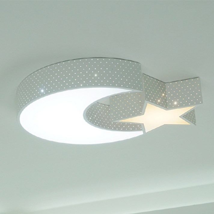 조명보라 LED 달별 투톤 키즈 방등 50W