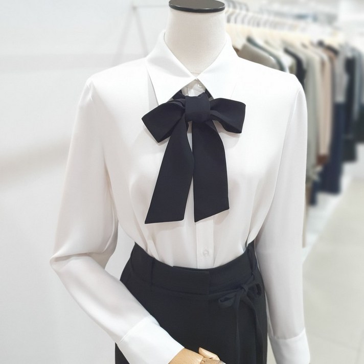 잇미샤 타이 배색 블라우스 ITPAYBL730 731200