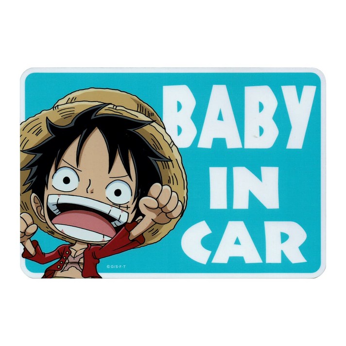 일본 캐릭터 원피스 베이비인카 BABY IN CAR 자동차 차량용 스티커