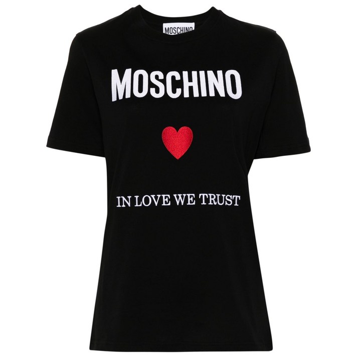 모스키노 로고 프린트 티셔츠