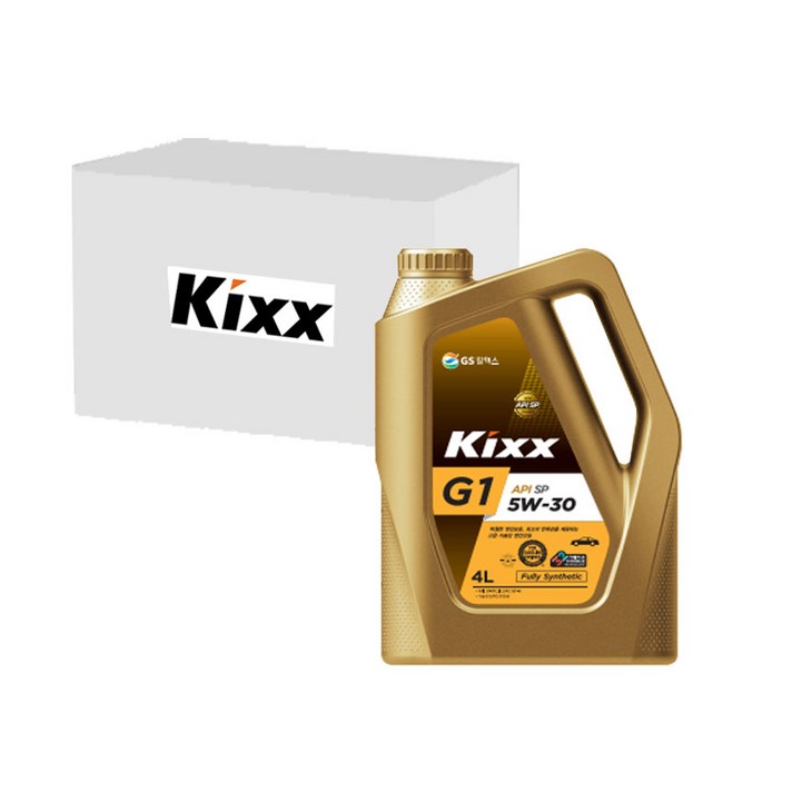 킥스 G1 SP 5W30 4L 가솔린, LPG 엔진오일 API SP, 4L x 4개, 1개, 4l