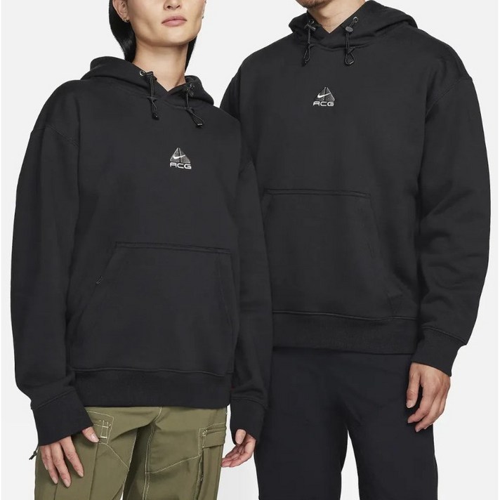 나이키 ACG 후드티 DH3088 남녀공용 오버핏 맨투맨 블랙 로고 후드 스트릿 아웃도어 데일리룩