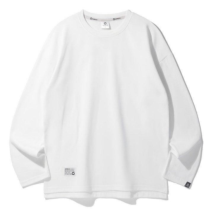 앨빈클로 남녀공용 세미 오버핏 무지 특양면 긴팔티셔츠 AVT363