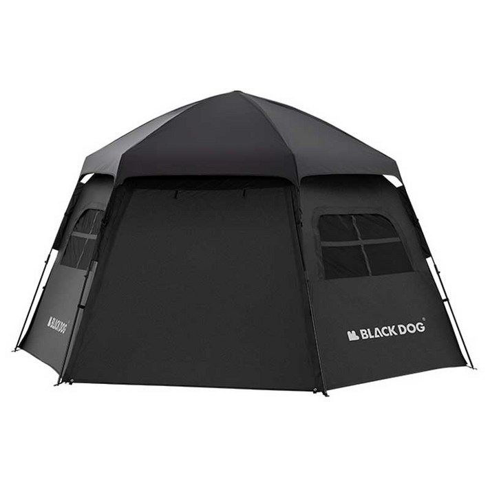 BLACKDOG 육각형 블랙 코팅 자동 텐트 CBD2300QT012