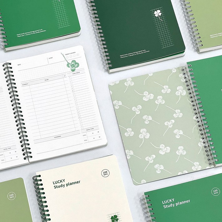 7321디자인 행운의 스터디플래너100DAYS, 딥그린, 1개