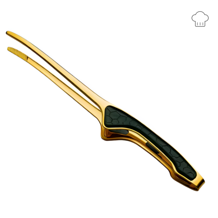 미끄럼 방지 논슬립 손잡이형 프리미엄 스테인리스 바베큐 요리 집게 화상 방지 주방용