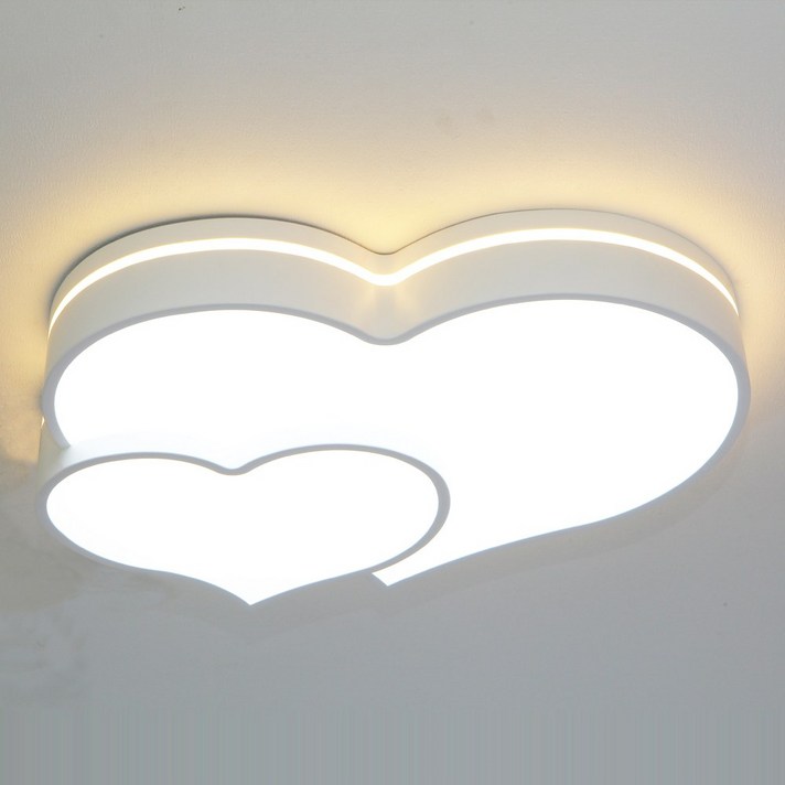 미도라이팅 하트방등LED50W전구색주광색백색거실등