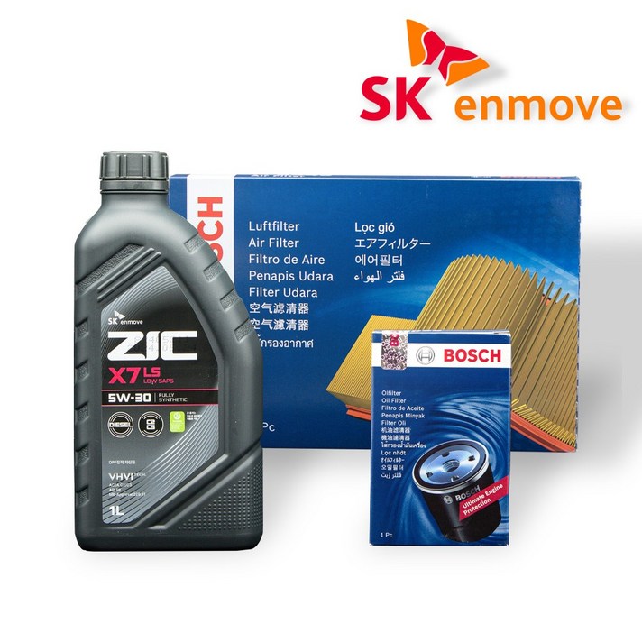 K3 GT 1.6 터보 엔진오일 세트 지크 X7 LS 5W30 5L 보쉬 필터 A 2655 O 1182, 1개