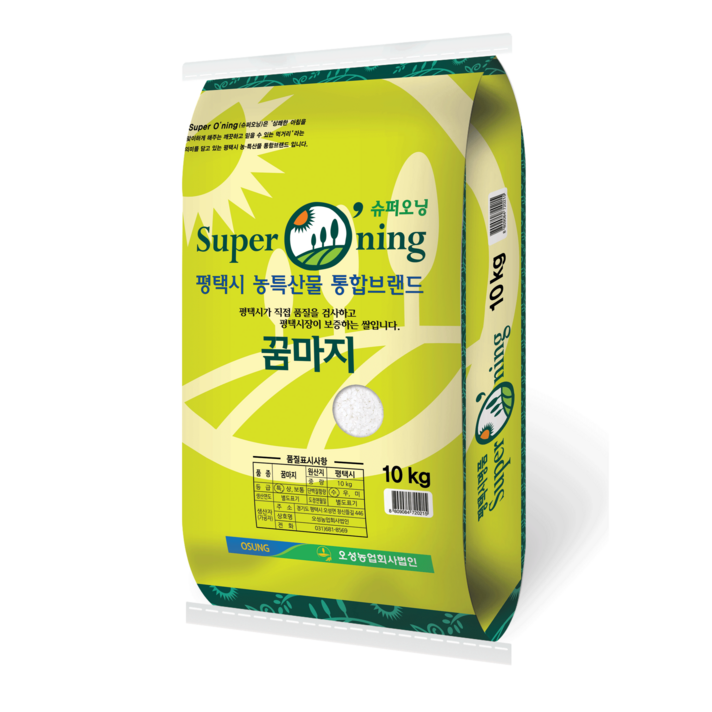 평택 슈퍼오닝 꿈마지쌀 추청대체품종2023년산특등급 평택 슈퍼오닝 꿈마지쌀 추청대체품종2023년산특등급