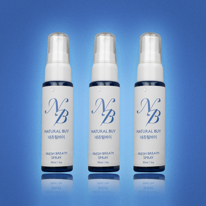 네츄럴바이 무알콜 구강 스프레이 청결제 구취 입냄새 제거제 30ml, 3개, 30ml