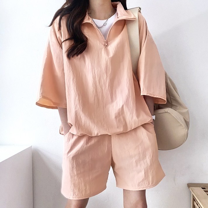 메이킹유 바스락 반집업 반바지 P8001아노락세트77size 추가