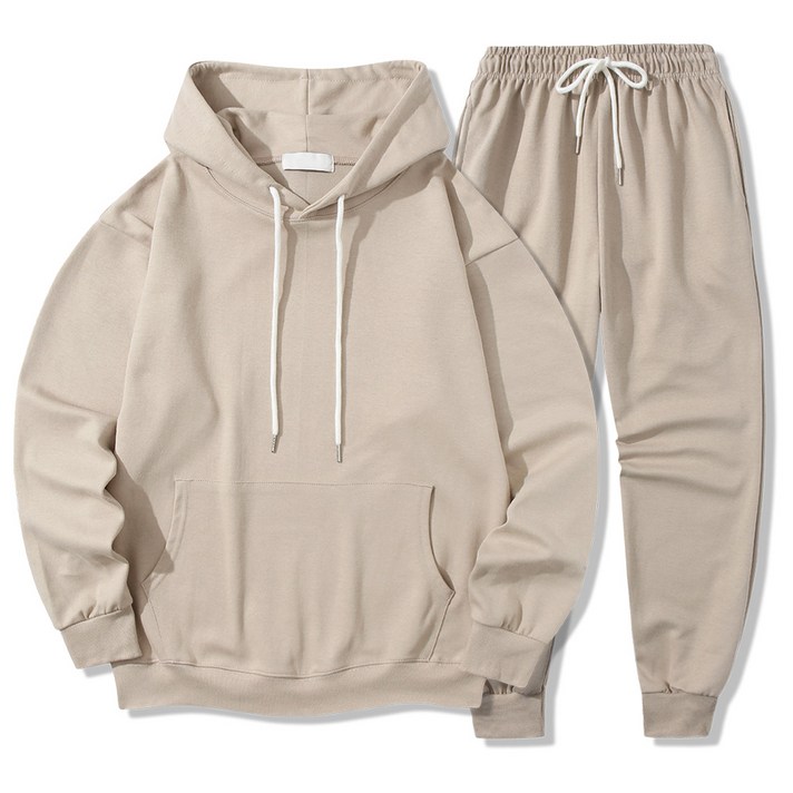 일루소 남녀공용 특양면 후드티 조거 상하의 세트