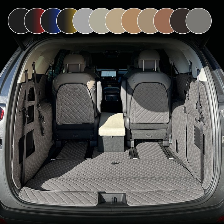 아이빌 슈퍼핏 4세대 카니발 KA4 자동차 9인승 트렁크매트 풀커버 세트 등받이트렁크사이드트렁크도어, 토프