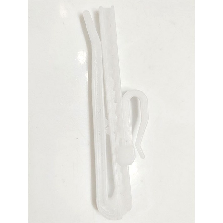 높이 조절 커튼핀 후크 100P 50P 길이 주름 조정 플라스틱