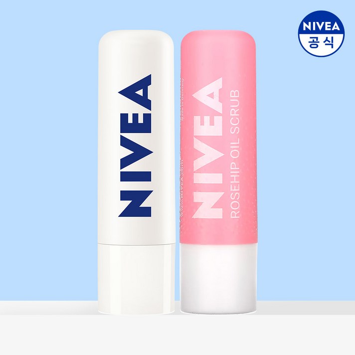 니베아 립케어 더마 SOS 4.8g 1개  립케어 립 스크럽 로즈힙오일 5.5g 1개증정, 1개, 4.8g