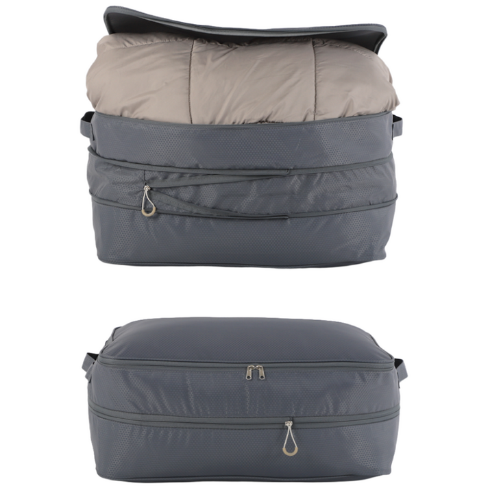 코지앤코 이불 압축 파우치 압축팩 정리함 캠핑이불가방 2.0, 차콜그레이, 1개