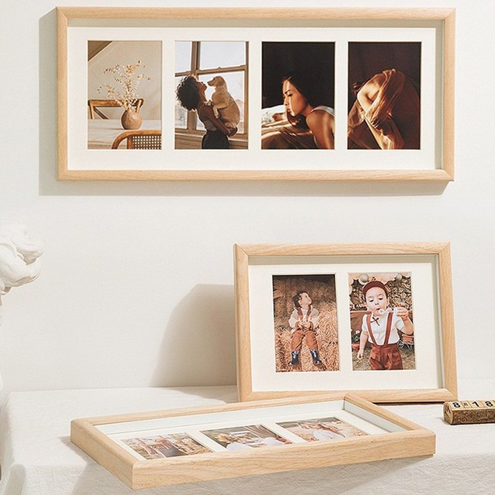 JJYK 고급형라운딩마감 인테리어 감성 액자, 1개, 우드