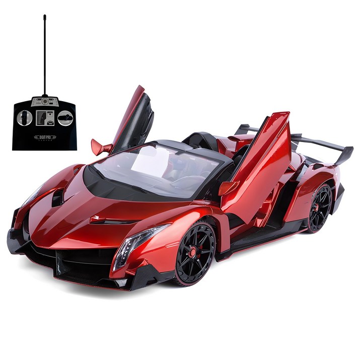 토이게이트 아동용 114 27MHz 2WD LED 자동오픈 로드스터 스트라이크 RC카, 레드, 1개 토이게이트 아동용 114 27MHz 2WD LED 자동오픈 로드스터 스트라이크 RC카, 레드, 1개