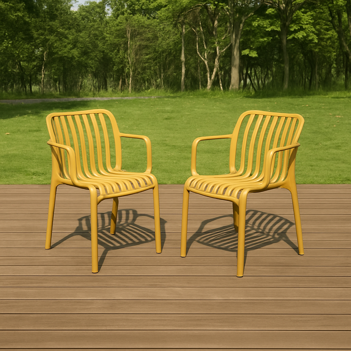 하비티 아웃도어 카페 테라스 야외 의자 2P