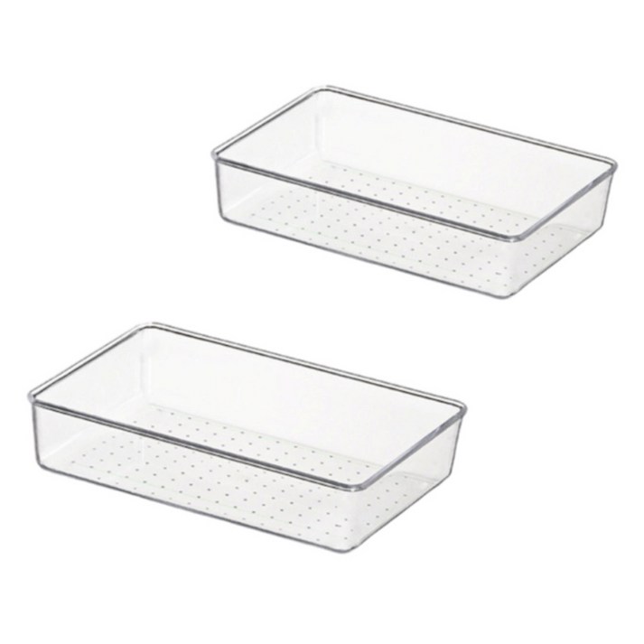 주앤지 다용도 아크릴 투명 수납 정리함 22.5 x 15.2 x 5.6 cm 주앤지 다용도 아크릴 투명 수납 정리함 22.5 x 15.2 x 5.6 cm