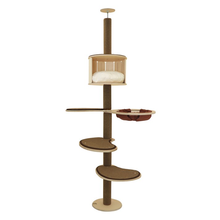 캣츠드림 고양이 하우스형 풀카펫 캣폴 세트 대 B형 002