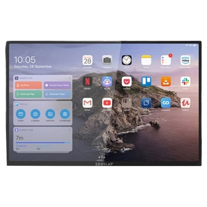 제우스랩 QHD 2.5K 144Hz 터치식 포터블 모니터