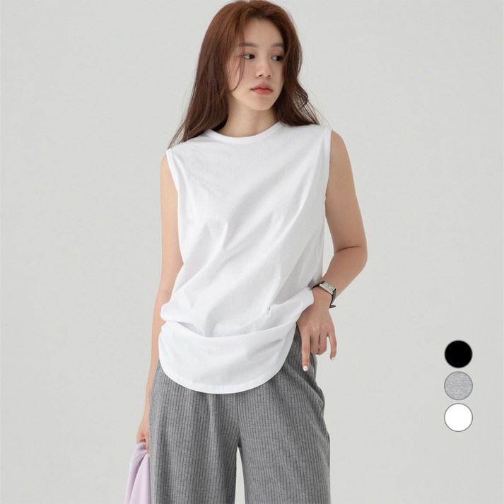 캐럿 여성용 롱 레이어드 나시 티셔츠 캐럿 여성용 롱 레이어드 나시 티셔츠