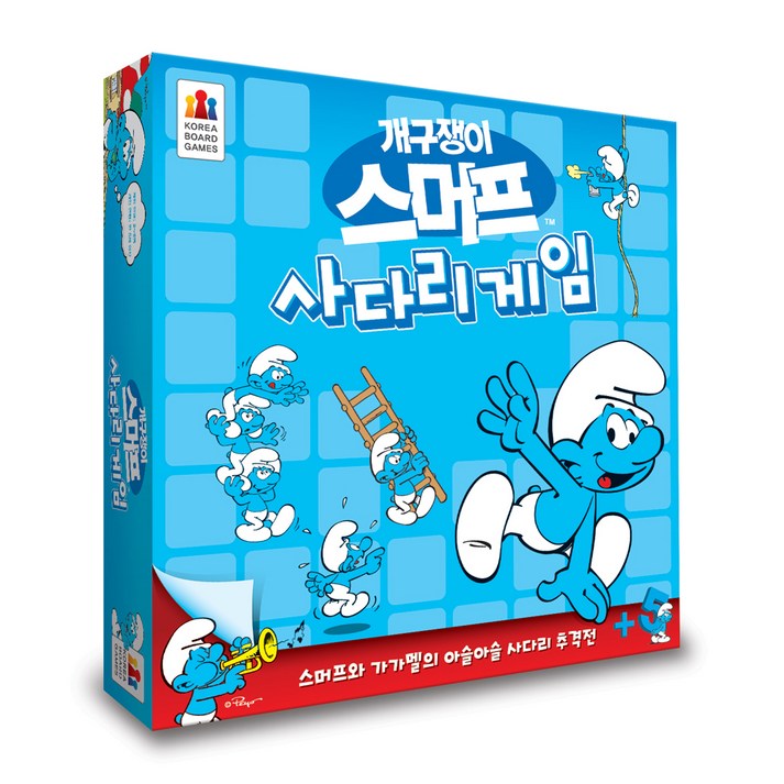 코리아보드게임즈 개구쟁이 스머프 사다리게임, 혼합색상, 1개
