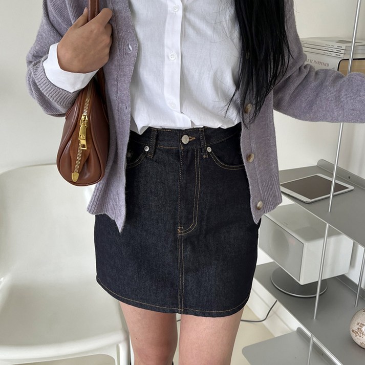 [디아미뇽] 통기성 퓨어 생지 3부 미니스커트