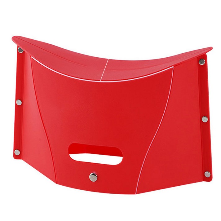 마리수 맛집 웨이팅 의자 접이식 간이 의자 오픈런 줄서기 의자, 레드, 1개