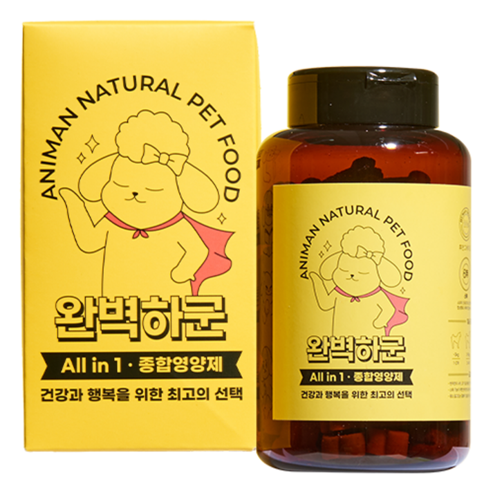 애니먼 올인원 종합영양제 개선 강아지 쿠키 영양제 250g, 1개, 면역력 강화, 1개 애니먼 올인원 종합영양제 개선 강아지 쿠키 영양제 250g, 1개, 면역력 강화, 1개