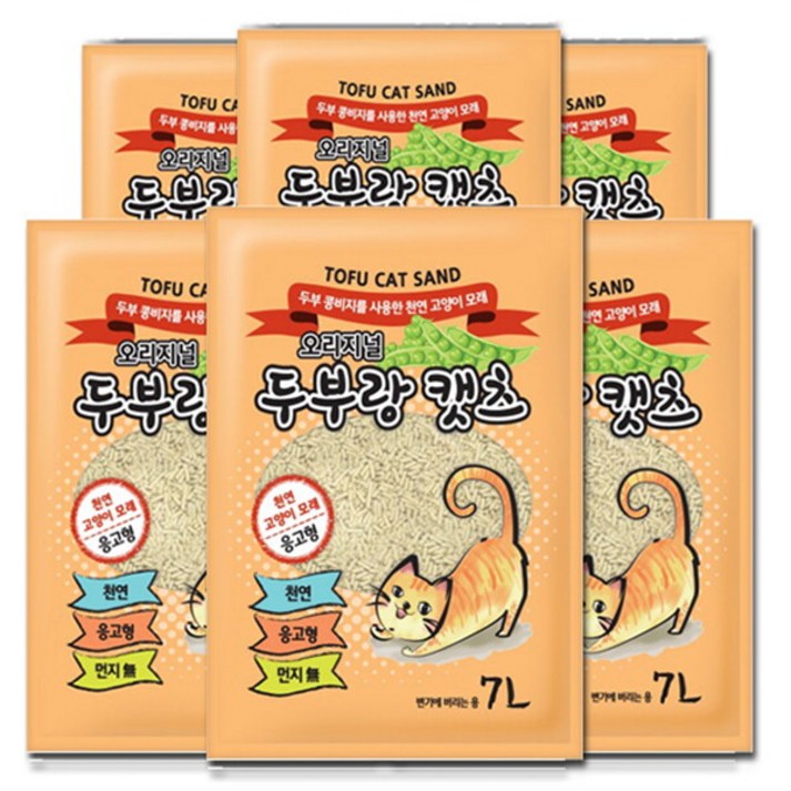 [두부랑캣츠] 이코노미 오리지날 7L x 6개