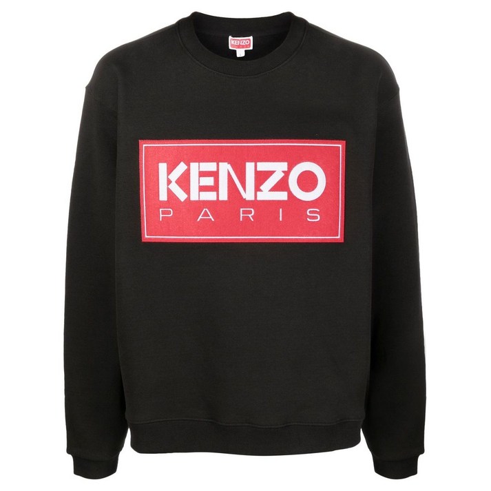 겐조 로고 자수 크루 넥 스웨트셔츠