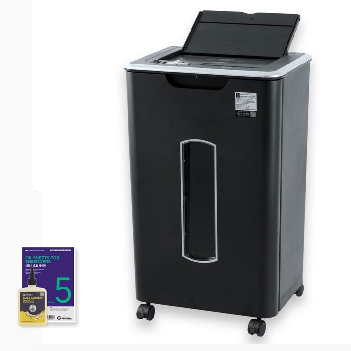 카피어랜드 퀄맥스 오토 문서 세단기 중형 자동급지 22L 60매 크로스컷 Autofeed 60CD+오일페이퍼5매+오일, 단품, 상세 설명 참조