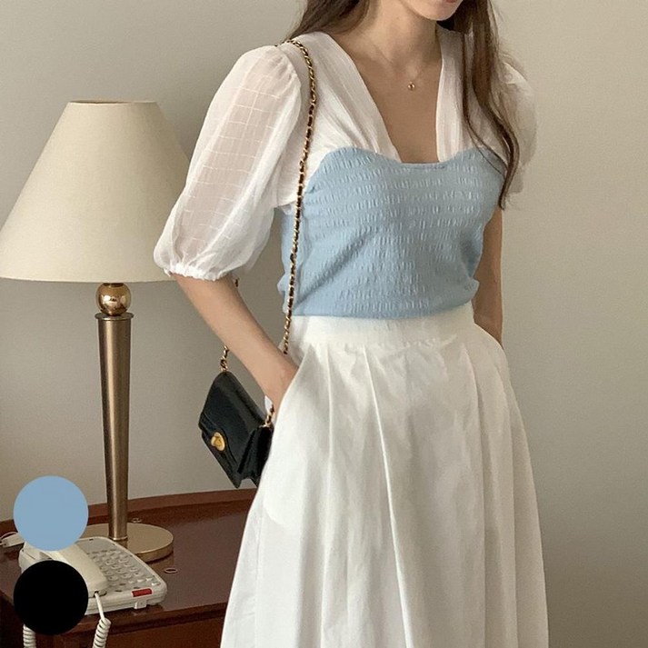 체형교정 여성 루즈핏 블라우스