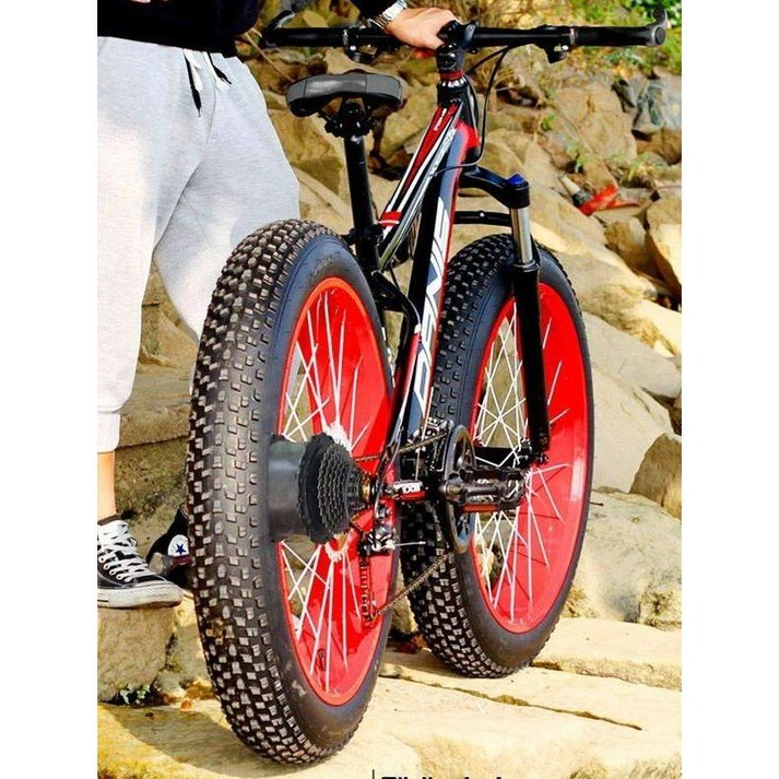 안전한 전기자전거 노인 배달 출퇴근 가벼운 두꺼운 팻바이크 산악용 MTB