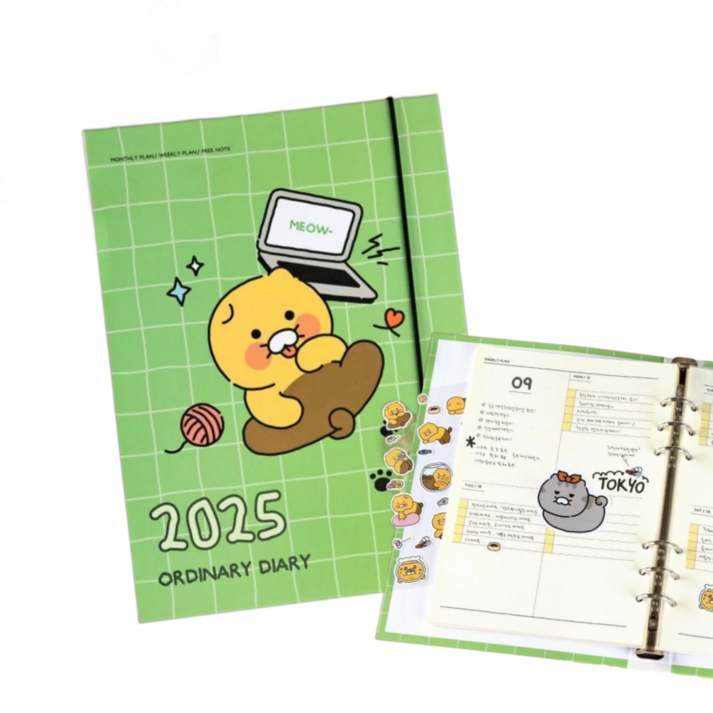 2025춘식이다이어리 춘식이캘린더 카카오다이어리 2025년