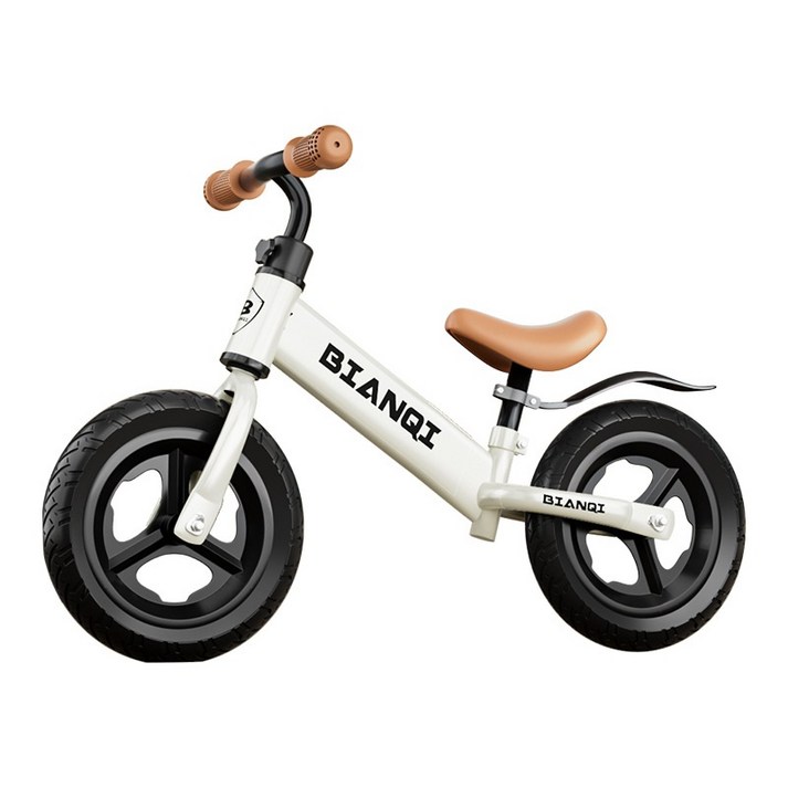 이누아 밸런스 바이크 밸런스자전거 유아 자전거 12인치/14인치, 12인치-화이트-발포휠