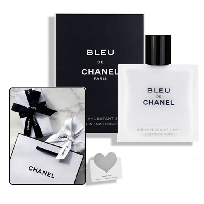 샤넬 블루 드 샤넬 애프터 쉐이브 3 in 1 모이스춰라이저 (로션타입) 90ml 백화점 선물포장+쇼핑백+선물카드
