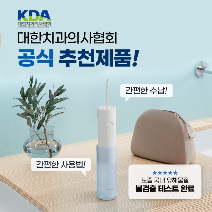 파나소닉 무선 물치실 제트워셔 휴대용 구강세정기 잇몸케어,임플란트,치아교정 필수 구강세정기 EW-dj11, 기본, 선택하세요