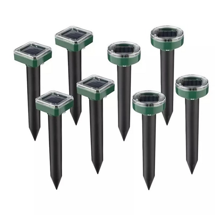 새늘찬 태양광 초음파 진동 야생동물 퇴치기 4pcs 두더지 뱀 쥐