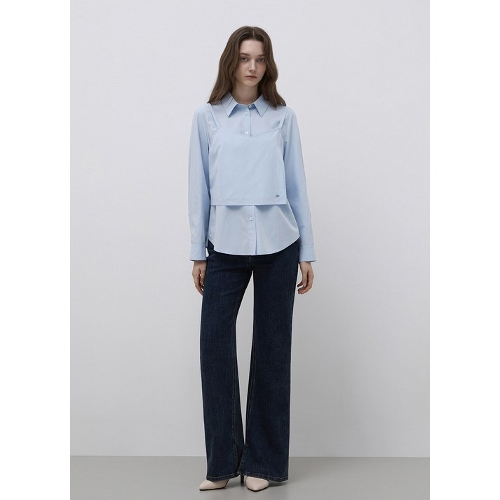 잇미샤 잇미샤  레이어드 뷔스티에 셔츠 (ITQ3WBL390)_DG_DG